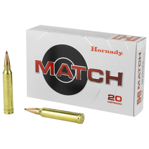 Hornady Match Hyper Velocity Centerfire Extremely Low Drag-Match Cartridge Ammo