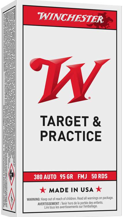 380 Auto Ammo - Winchester USA White Subsonic Centerfire Ammo ACP Cartridge FMJ Winchester USA White Subsonic Centerfire ACP Cartridge FMJ Ammo