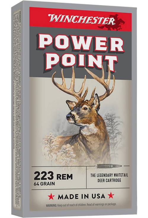 223 Rem Ammo - Winchester Power-Point Hyper Velocity Centerfire Ammo Power Point Cartridge Winchester Power-Point Hyper Velocity Centerfire Power Point Cartridge Ammo