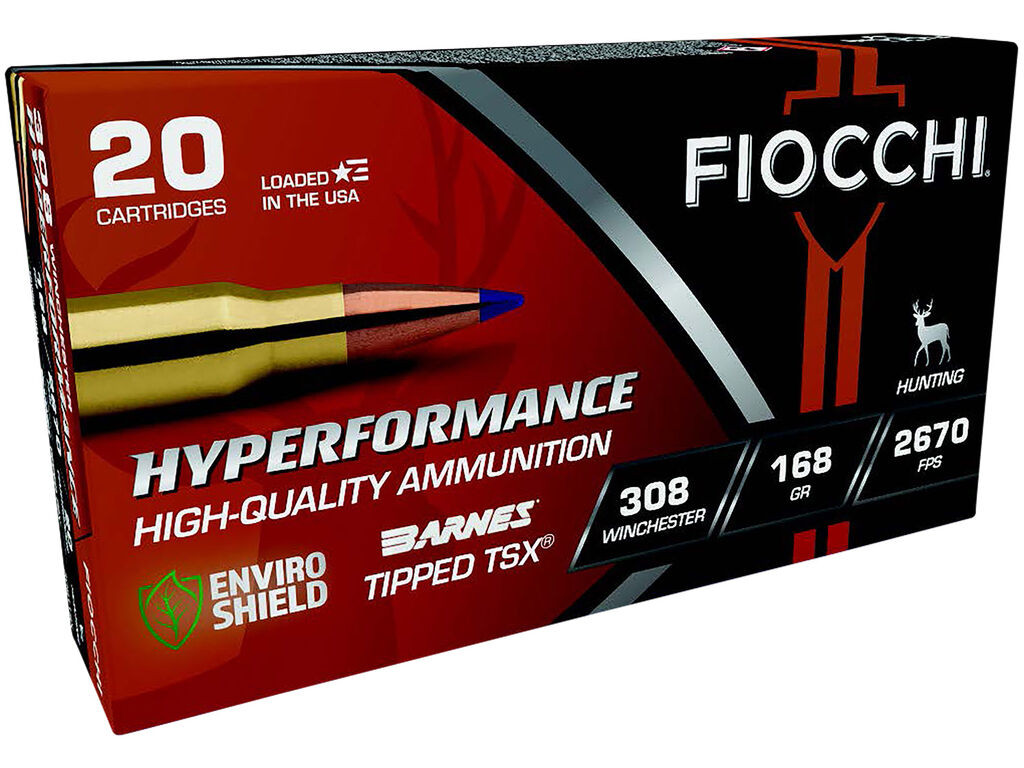 308/7.62x51mm Ammo - Fiocchi Hyperformance Barnes Tipped Case TSX Fiocchi Hyperformance Barnes Tipped Case TSX Ammo
