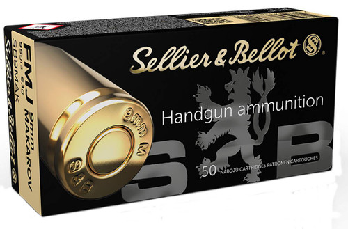 9mm Makarov Ammo - Sellier & Bellot Subsonic Centerfire Ammo X Cartridge FMJ Sellier & Bellot Subsonic Centerfire X Cartridge FMJ Ammo