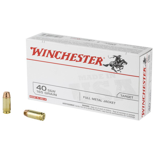 Winchester USA White Standard Velocity Centerfire Smith & Wesson FMJed Cartridge Ammo