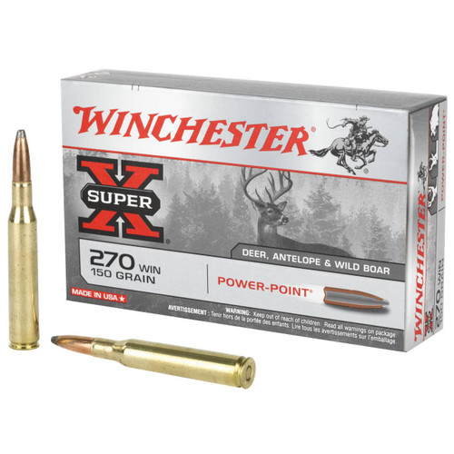 Super-X Hyper Velocity Centerfire Winchester Power Point Cartridge Ammo