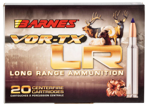 Barnes Vor-TX LR Hyper Velocity Centerfire Rem Mag LRX Boat Tail Ammo