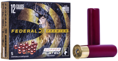 Federal Copper Plated Cartridge Buck Ammo