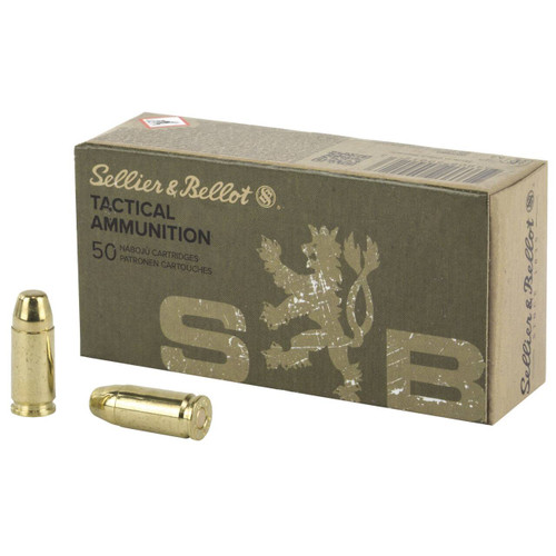 Sellier & Bellot Tactical Subsonic Centerfire Luger Cartridge FMJ Ammo