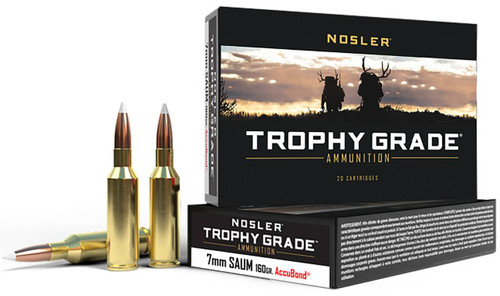 Nosler Trophy Grade Hyper Velocity Centerfire Spitzer Partition Cartridge Ammo