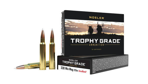 Nosler Trophy Grade Hyper Velocity Centerfire AccuBond Cartridge Ammo
