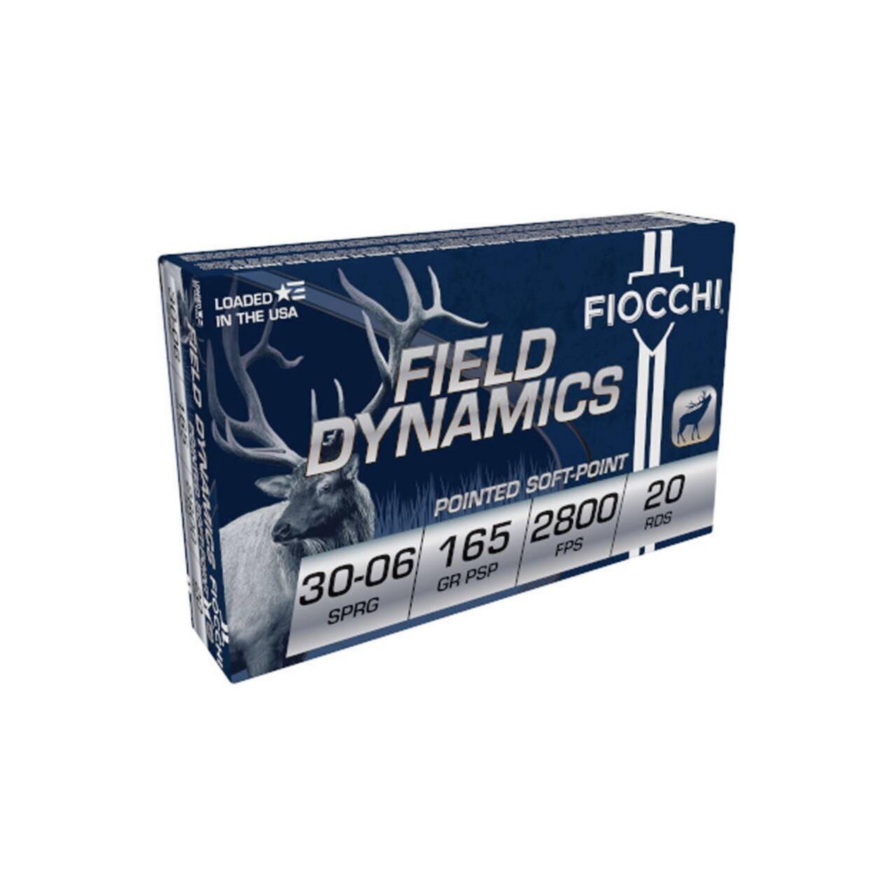 Fiocchi Field Dynamics Hyper Velocity Centerfire Springfield Pointed SP Cartridge Ammo
