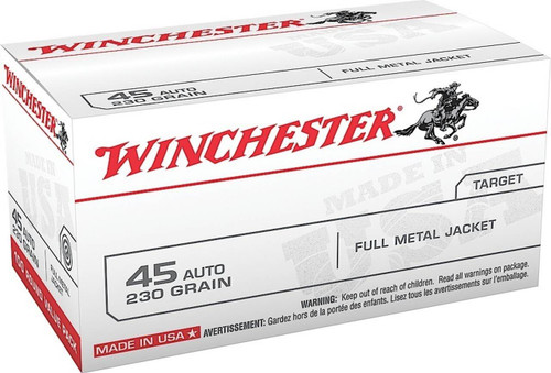 Winchester USA White Subsonic Centerfire ACP Cartridge FMJ Ammo