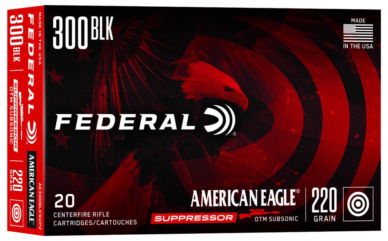 Federal American Eagle Subsonic Centerfire Open Tip Match Cartridge Ammo