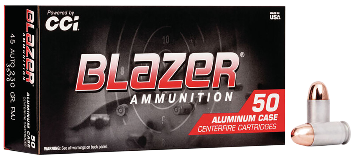 45 ACP/Auto Ammo - CCI Blazer Case FMJ CCI Blazer Case FMJ Ammo