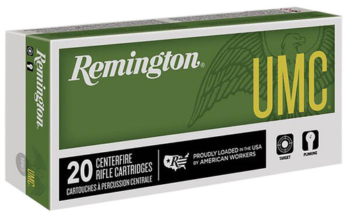 UMC Hyper Velocity Centerfire Remington Cartridge FMJ Ammo