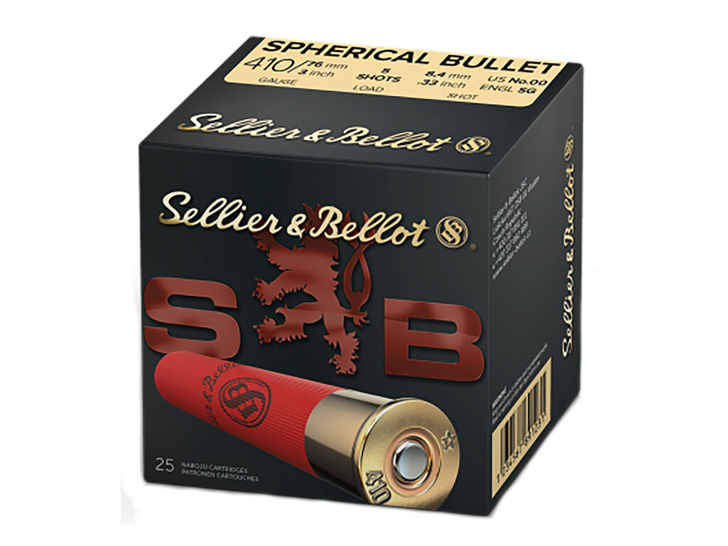 410 Bore Ammo - Sellier & Bellot Hunting Spherical 20 Case 5/8oz Sellier & Bellot Hunting Spherical 20 Case 5/8oz Ammo