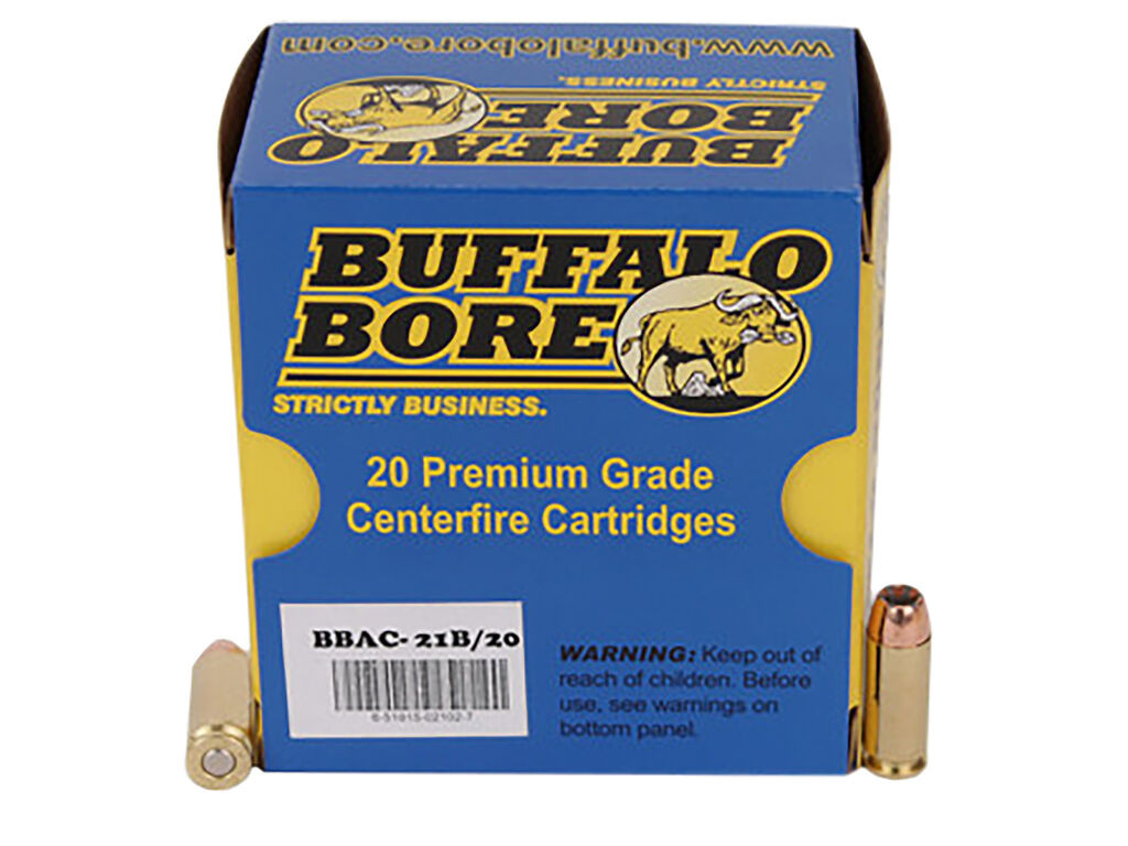 10mm Auto Ammo - Buffalo Bore Ammo Heavy Strictly Business Jacket Case HP Buffalo Bore Heavy Strictly Business Jacket Case HP Ammo