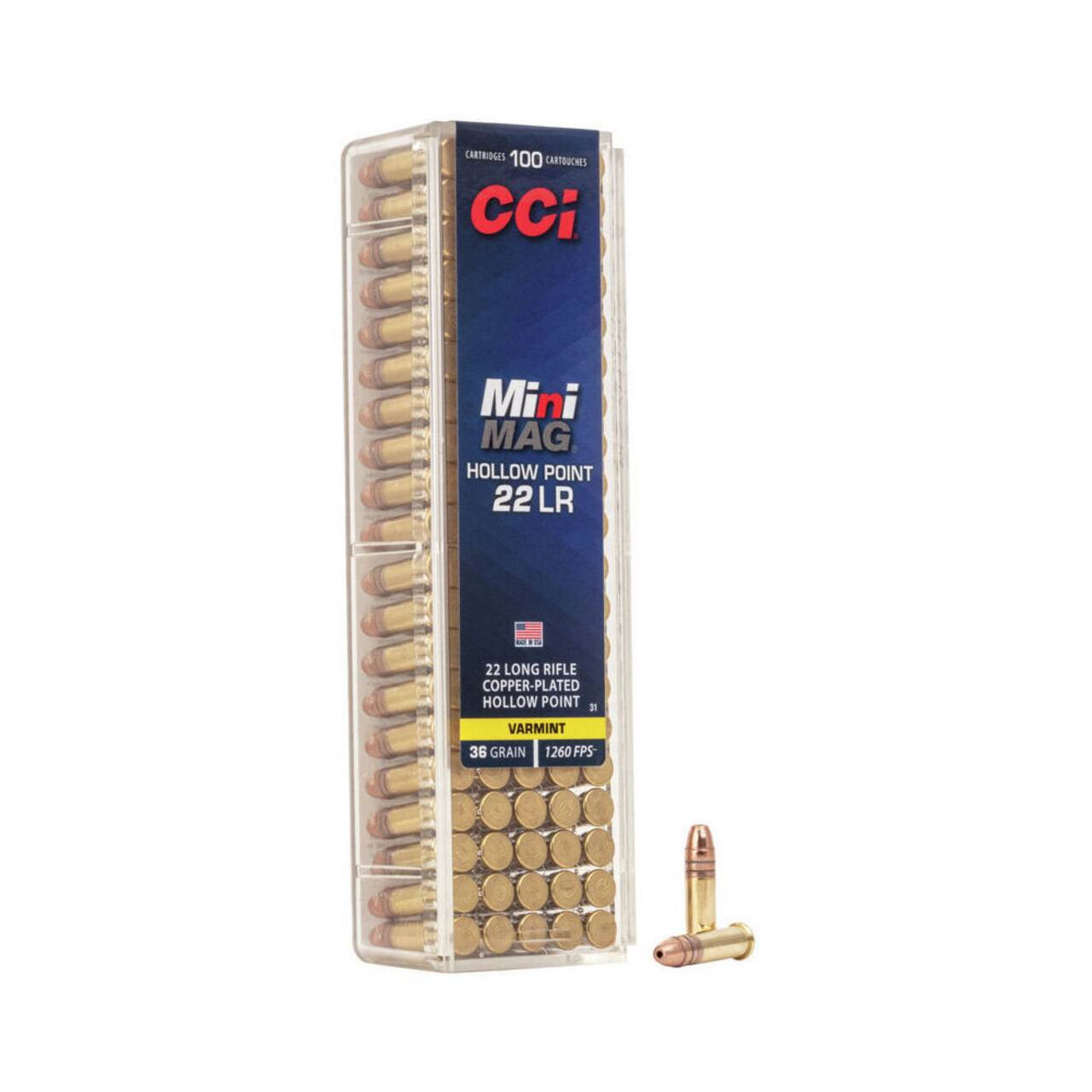 CCI Mini-Mag High Velocity CP Cartridge HP Ammo