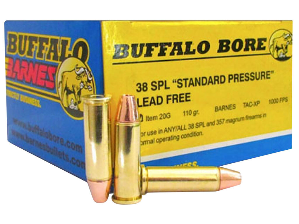 38 Special Ammo - Buffalo Bore Ammo 20G20 Standard Pressure Strictly Business Barnes TAC-XP Lead Free Buffalo Bore 20G20 Standard Pressure Strictly Business Barnes TAC-XP Lead Free Ammo