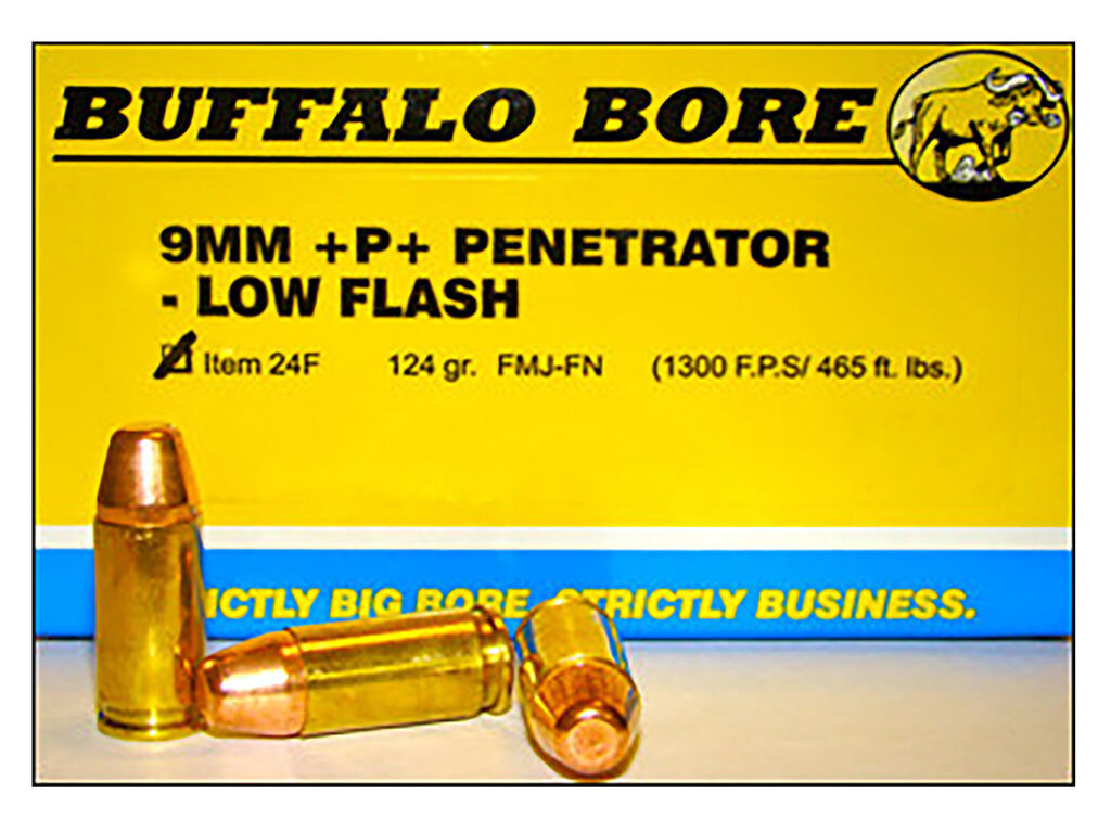 Buffalo Bore Penetrator Strictly Business Flat Nose Case FMJ +P+ Ammo