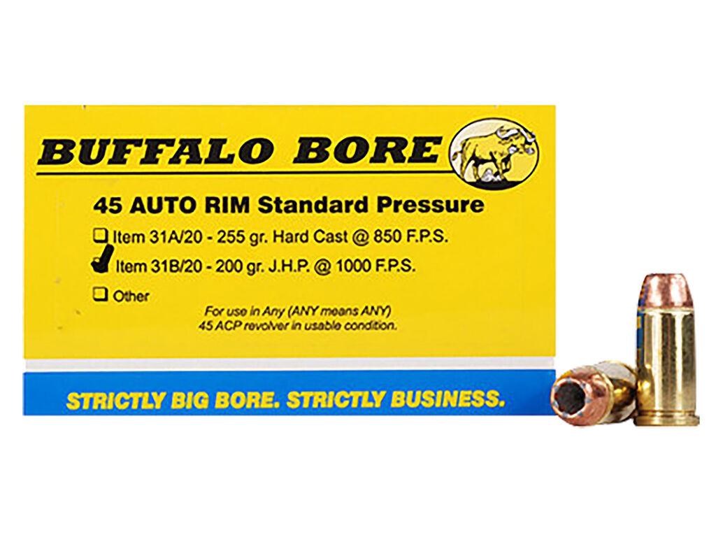 Buffalo Bore Standard Pressure Strictly Business Jacket Case HP Ammo