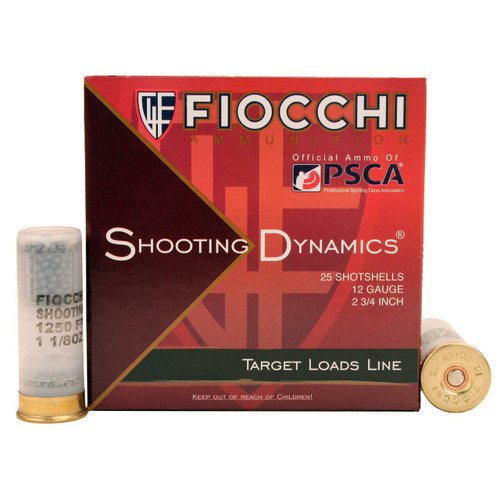 12 Gauge Ammo - Fiocchi Shooting Dynamics Target Load Ammo Cartridge 1-1/8oz Fiocchi Shooting Dynamics Target Load Cartridge 1-1/8oz Ammo