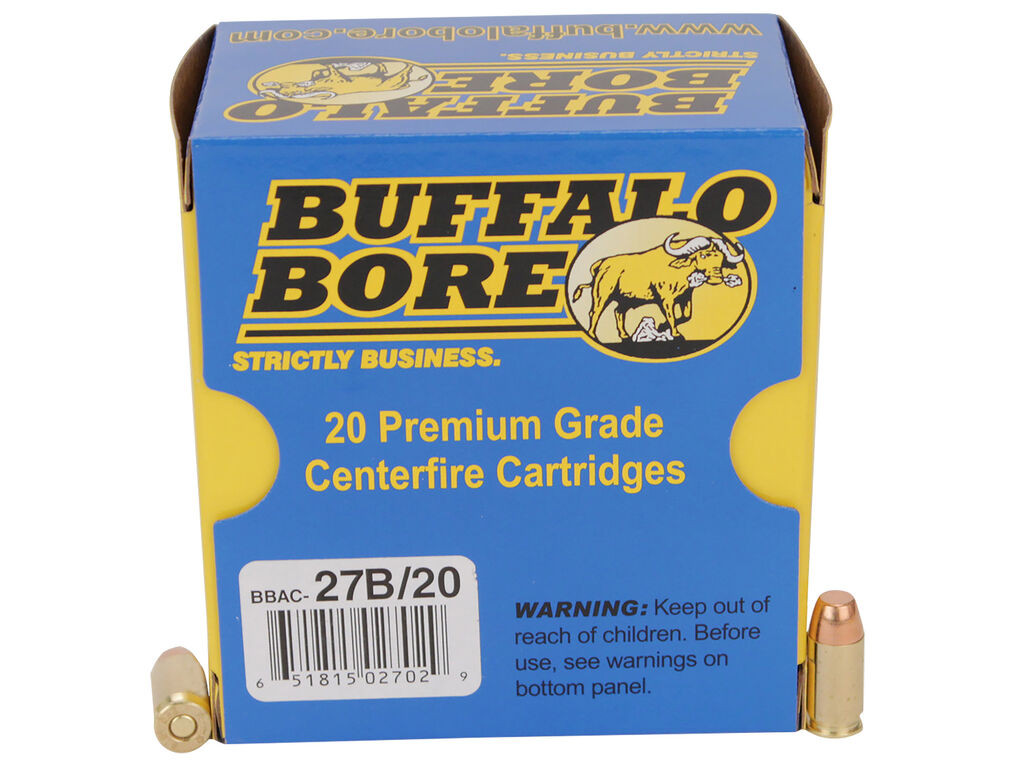 380 Auto Ammo - Buffalo Bore Ammo Personal Defense Strictly Business Flat Nose Case FMJ +P Buffalo Bore Personal Defense Strictly Business Flat Nose Case FMJ +P Ammo