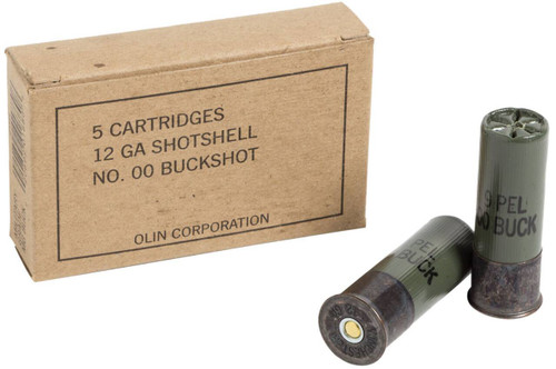 12 Gauge Ammo - Winchester Military Grade Ammo Cartridge Buck Winchester Military Grade Cartridge Buck Ammo