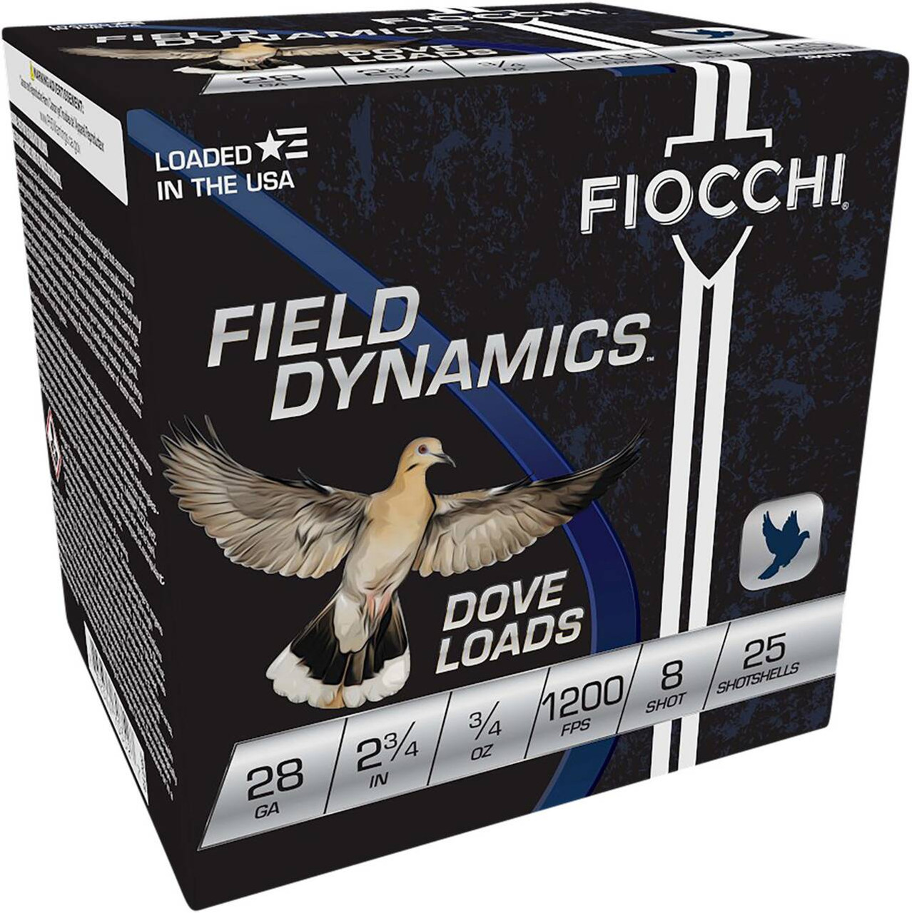 28 Gauge Ammo - Fiocchi Field Dynamics Dove Load Ammo Cartridge 2/3oz Fiocchi Field Dynamics Dove Load Cartridge 2/3oz Ammo