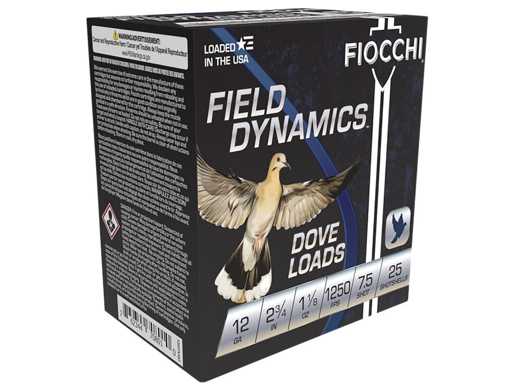 Fiocchi Field Dynamics Dove & Quail Case 1-1/8oz Ammo