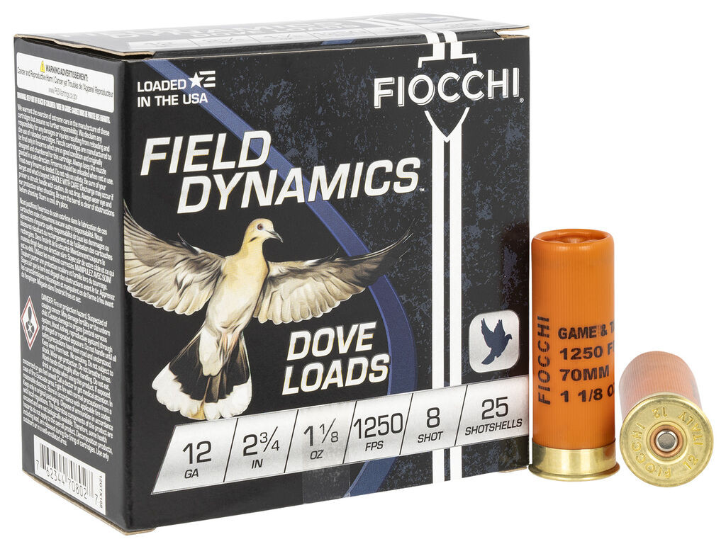 Fiocchi Field Dynamics Dove & Quail Case 1-1/8oz Ammo