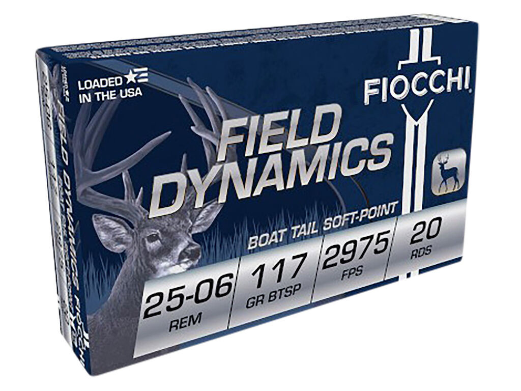 25-06 Rem Ammo - Fiocchi Field Dynamics Pointed SP Case Fiocchi Field Dynamics Pointed SP Case Ammo