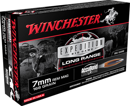 7mm Rem Mag Ammo - Winchester Expedition Hyper Velocity Centerfire Ammo Nosler AccuBond Long-Range Cartridge Winchester Expedition Hyper Velocity Centerfire Nosler AccuBond Long-Range Cartridge Ammo
