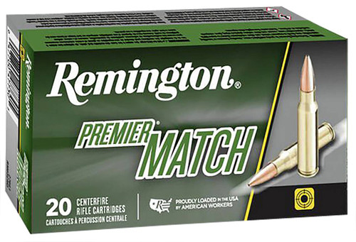 Premier Match Hyper Velocity Centerfire Remington Sierra MatchKing Cartridge HPBT Ammo