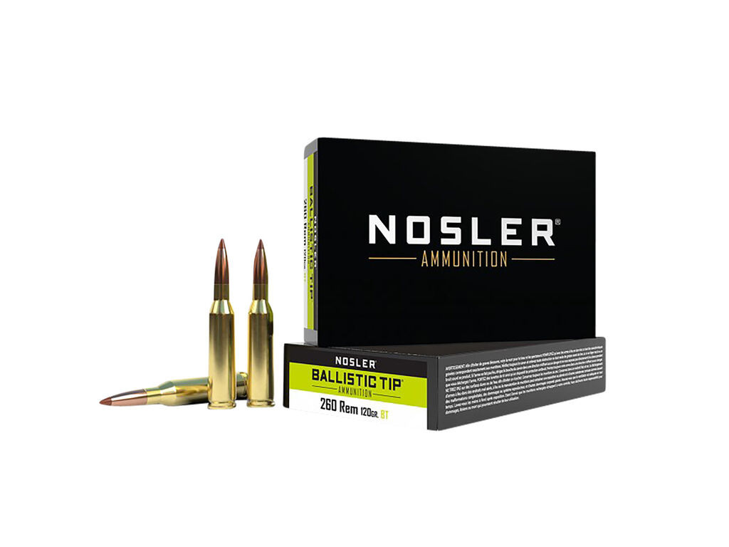 Nosler Ballistic Tip Spitzer Case Ammo
