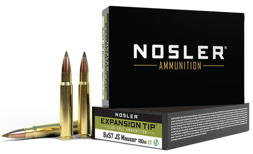 Nosler Expansion Tip Hyper Velocity Centerfire E-Tip Lead-Free Cartridge Ammo