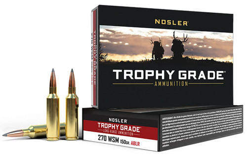Nosler Trophy Grade Long Range Hyper Velocity Centerfire Spitzer Ammo