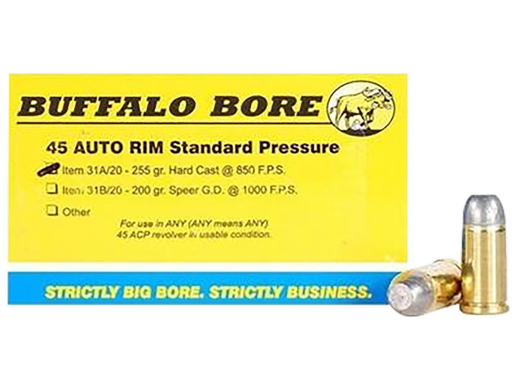 Buffalo Bore Standard Pressure Strictly Business Hard Cast Flat Nose Case Ammo