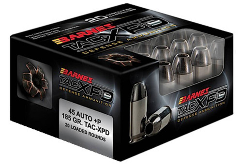 Barnes Tac-XPD Subsonic Centerfire ACP Tac-XP Cartridge HP Ammo