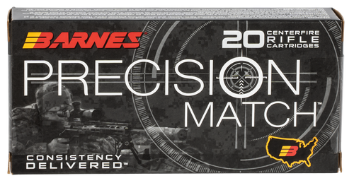 Barnes Precision Match Open Tip Boat Tail Case Ammo
