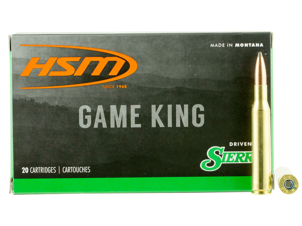 HSM Game King Sierra GameKing Spitzer Boat Tail Case Ammo