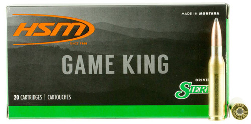 HSM Game King Hyper Velocity Centerfire Sierra GameKing Spitzer Boat Tail Ammo