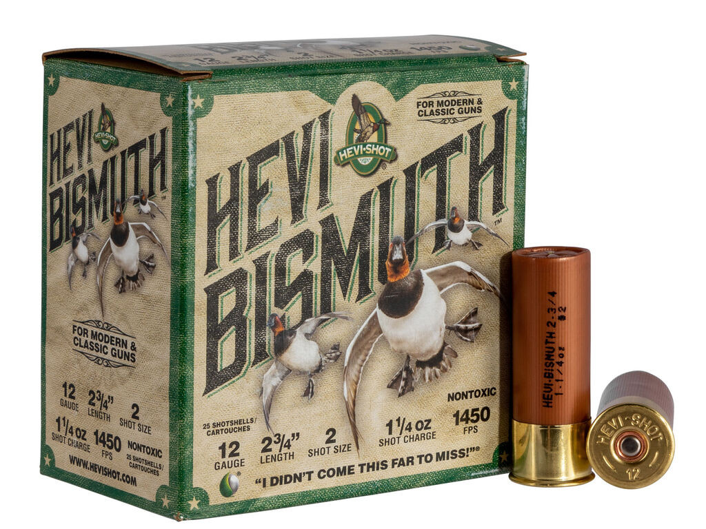 12 Gauge Ammo - HEVI-Shot HEVI-Bismuth Bismuth Case 1-1/4oz HEVI-Shot HEVI-Bismuth Bismuth Case 1-1/4oz Ammo