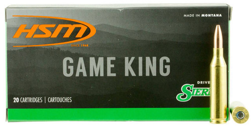 HSM Game King Hyper Velocity Centerfire Sierra GameKing Spitzer Boat Tail Ammo