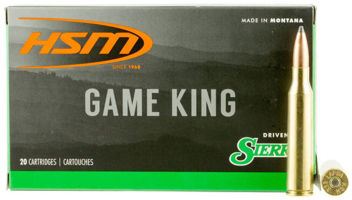 HSM Game King Hyper Velocity Centerfire Sierra GameKing Spitzer Ammo