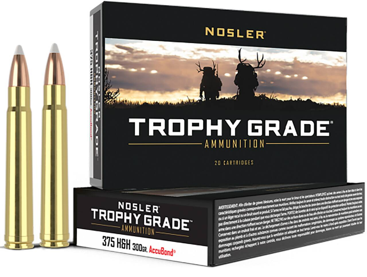 Nosler Trophy Grade Hyper Velocity Centerfire AccuBond Cartridge Ammo