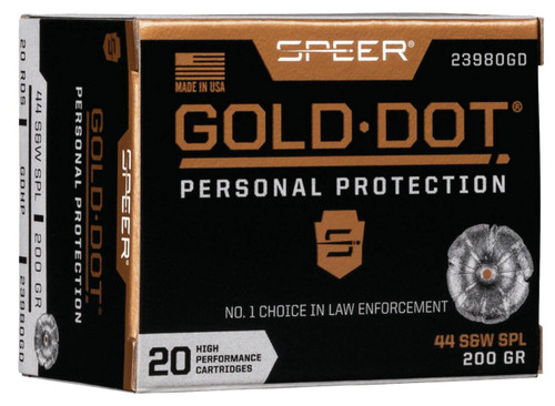 Speer Gold Dot Subsonic Centerfire Cartridge HP Ammo