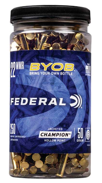 Federal BYOB Hyper Velocity Centerfire Cartridge Jar JHP Ammo