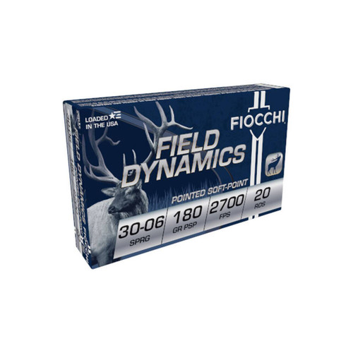 Fiocchi Field Dynamics Hyper Velocity Centerfire Springfield Cartridge JSP Ammo