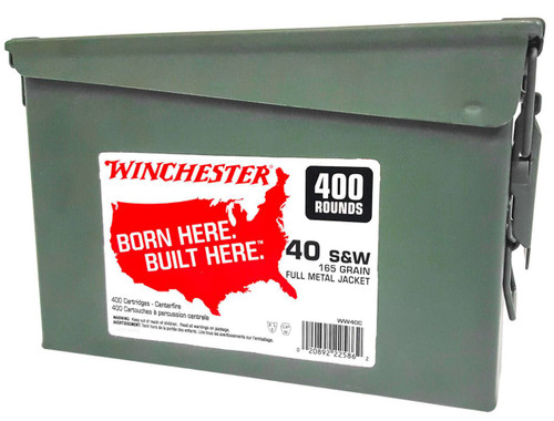Winchester Born Here Built Standard Velocity Centerfire Smith & Wesson Ammo