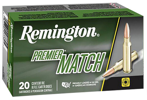 6.5mm Creedmoor Ammo - Remington Premier Match Hyper Velocity Centerfire Ammo Sierra MatchKing Cartridge HPBT Remington Premier Match Hyper Velocity Centerfire Sierra MatchKing Cartridge HPBT Ammo