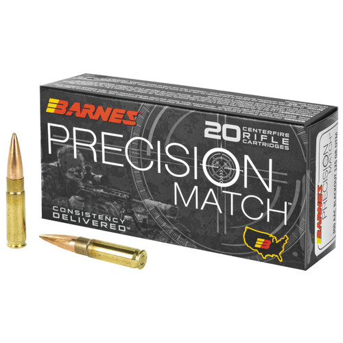 Barnes Precision Match Hyper Velocity Centerfire Burner Boat Tail Ammo